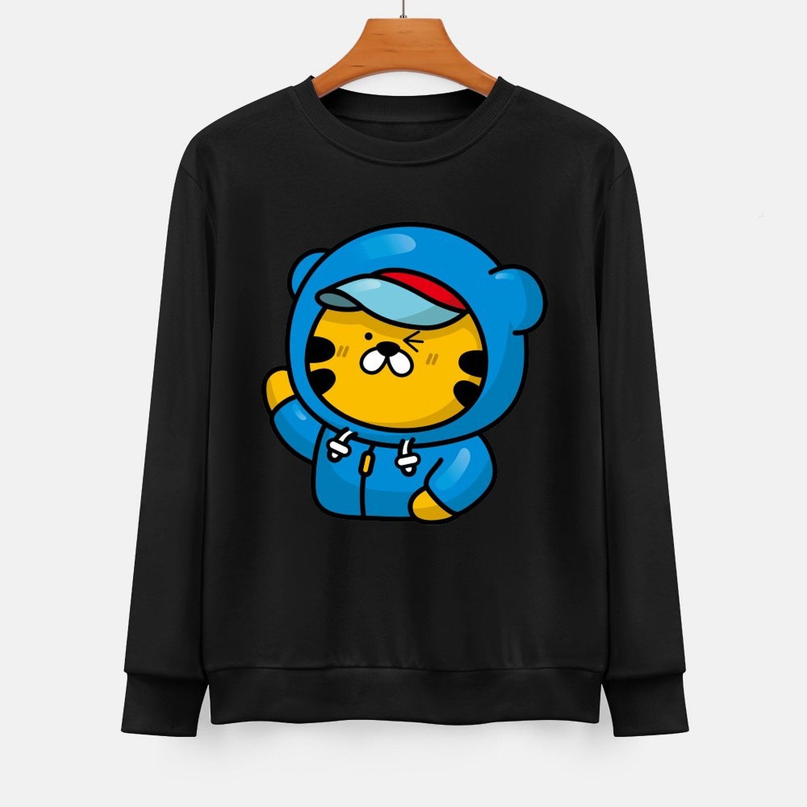 Front Patterned Long Sleeve TopReliable Smooth